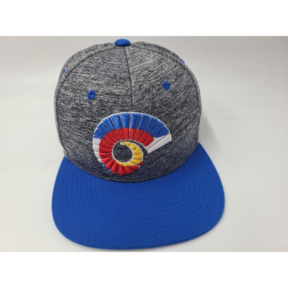 Colorado State University Rams State Flag Zephyr Snapback Hat Cap NCAA Heather